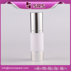 China Pressed Airless Bottle Ruond Shape 15ml 30ml 50ml Acrylic Cosmetic airless Bottle