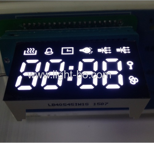 OEM Ultra-weiß 4-stellige 7-Segment-LED-Anzeige für Multifunktions-Digital-Timer