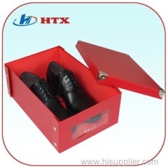 High-Quality Red Cardboard Gift Paper Shoes Packing Box