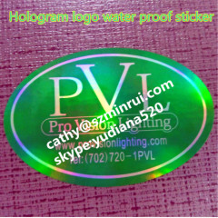 Adhesive sticker type and PET film material adhesive hologram logo stickers