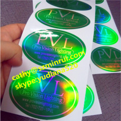 Adhesive sticker type and PET film material adhesive hologram logo stickers