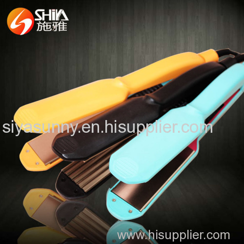 Professional and automatic Hair Curler Titanium Flat Iron and teeth Hair Straightener Styling Tools