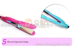 Professional and automatic Hair Curler Titanium Flat Iron and teeth Hair Straightener Styling Tools