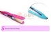 Professional and automatic Hair Curler Titanium Flat Iron and teeth Hair Straightener Styling Tools