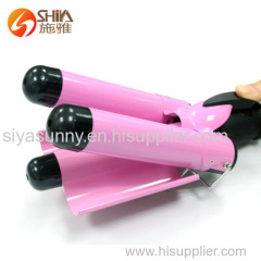 LCD three barrel magic styler hair curler with hair curling irons waver styler