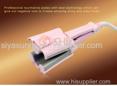 Professional tourmaline triple barrel hair curling irons new design hair curler machine with low prices