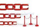 ISO Approved Decorative Lightweight Red Plastic Safety Chain For Street