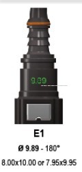 SAE J2044 NYLON QUICK CONNECTORS 9.89MM