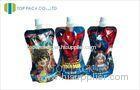Aluminum Foil Stand Up Pouch With Spout , Printed Shampoo Doypack Packaging