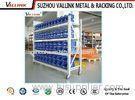 Garage / Stockroom / Warehouse Steel Shelving With Plastic Bins And Wheels