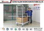 Mobile 5 Sided Supermarket Storage Cages On Wheels , Loading Capacity 500kg