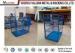 3 Sides Folding Logistics Trolleys For Supermarket / Steel Wire Rolling Cart