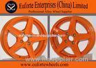 Orange Aluminum Alloy Custom Retro Style Wheels For Toyota Honda