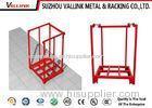 Professional Transportation Warehouse Stacking Rack / Unit Shelving Red Customized