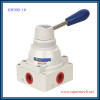 3 way 4 position pneumatic Rotary Lever Valve without nut