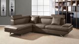 Faux Leather Sectional Sofa