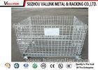 Foldable Galvanized Steel Wire Mesh Container For Supermarket , Store