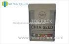 Healthy Recycle Commercial Food Packaging Bags For Chia Seed Flat Bottom