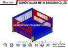 Heavy Duty Colorful Welded Wire Mesh Containers / Wire Mesh Storage Bins