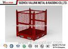 Stackable Red Collapsible Wire Mesh Container For Warehouse 1200*1000*890mm