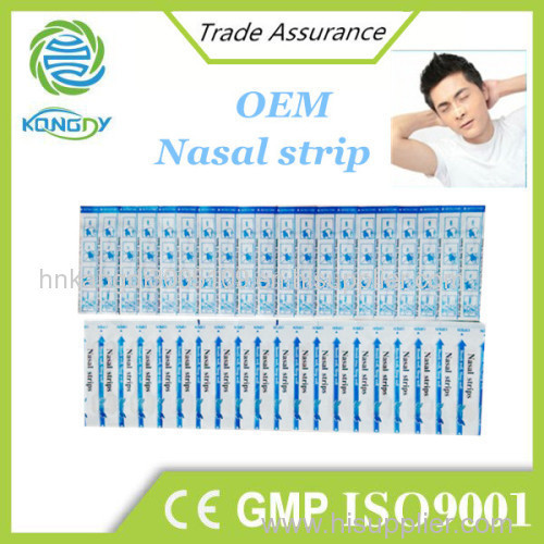 China OEM&ODM  manufacturer of free samples fast effect nasal strip anti snore sticker