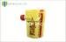 Plastic Spouted Liquid Pouch Packaging Yellow / Red 80mic to 200mic