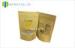 Kraft Paper Stand Up Zipper Pouch Bags With Window Both sides Printing