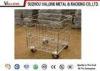 Rust - proof Galvanized Mesh Box Storage Cage On Wheels Loading Capacity 1000kg