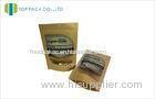 Brown Natural Kraft Recycled Paper Bags For Candy Free Shape Window