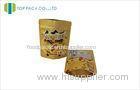 Full Printing Kraft Paper Pouches Stand Up Round Corner Resealabe Zip