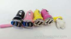 double USB car charger for iphone samsung mobile phone