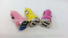 double USB car charger for iphone samsung mobile phone