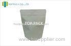 Plain Aluminium Foil Lamination white kraft paper bags with Custom logo