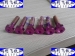 DIN933 Titanium hexagon head Screw purple color