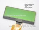 STN COG transflective lcd display 122 * 32 yellow - green backlight , serial lcd display