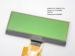 STN COG transflective lcd display 122 * 32 yellow - green backlight , serial lcd display