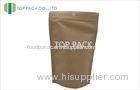 Brown Kraft Paper Packaging with Aluminum Foil Film Clear Bottom