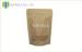 Resealable Kraft Paper Bags With Rectangle Window Customized