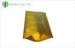 Reclosed Golden Foil Tea Packaging Bags / Resealable Foil Pouches