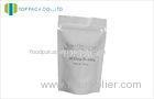 White Aluminum Foil Resealable Plastic Bag For Tea With Zipper