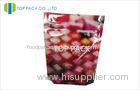 Colorful Design Stand Up Custom Food Packaging Front Printed Back Clear Lipstick