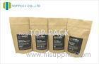 100g Coffee Custom Food Packaging Aluminum Foi / Kraft Paper Food Grade