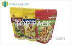 Stand Up Custom Food Foil Packaging Zipper Spice , MOPP / VMPET / PE