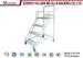 Library 4 Step Movable Platform Ladders With Rail , Industrial Platform Step Ladders