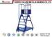 Carbon Steel Mobile Platform Ladder Safety / Workshop Rolling Step Ladder