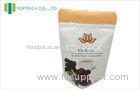 Coffee Tea Food Packaging Bags Aluminum Foil Matte Finished Zip Lock