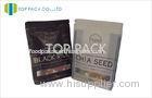 Rice Resealable Pouch Food Packaging Bags With Block Bottom , Food Grade Zipper Bag