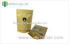 Coffee Bean sealable coffee bags With Valve , stand up pouch bags