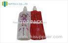 Recyclable Stand Up Spout Pouch , Pull Ring spout pouch packaging