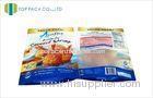 Frozen Food Snack Packaging Bags Transparent Window Front Matte Printed